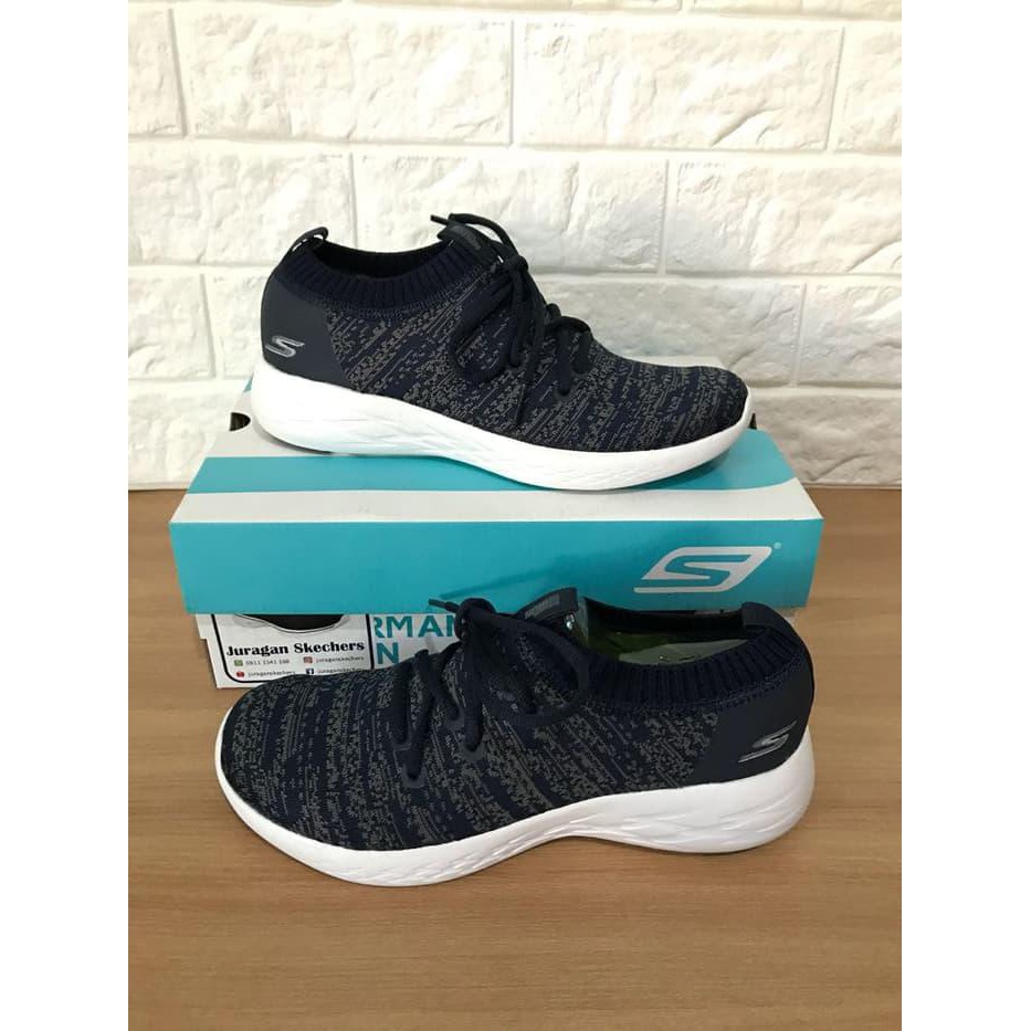 Sepatu Sketcher Skechers New Gorun Women - Hitam, 36