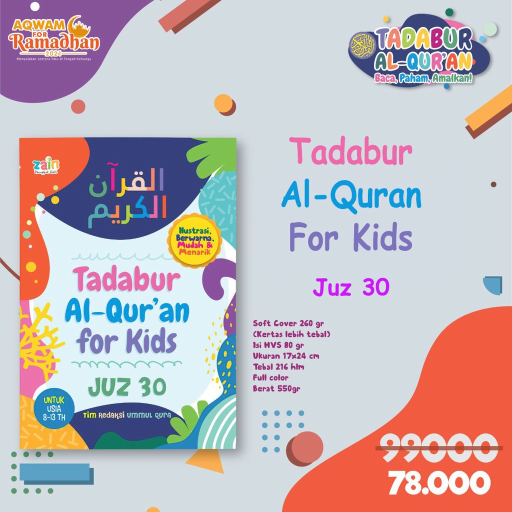 Buku Tadabur Juz Amma For Kids (Juz 30)