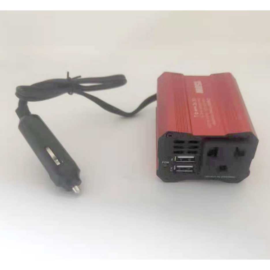 Power Inverter Mobil dengan 2 USB Port 150W 220V