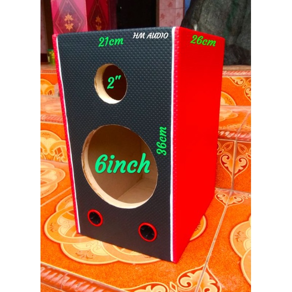 Box 6 inch Box speaker 6 inch tweter bahan mdf 18mm  bungkus oscar