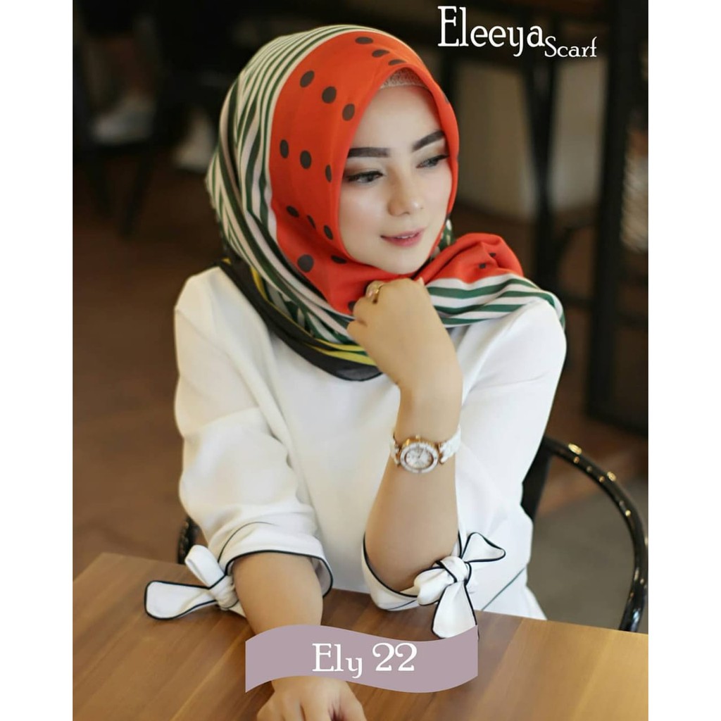 HIJAB SEGIEMPAT MOTIF PRINTING II Eleeya Scarf ELY 22