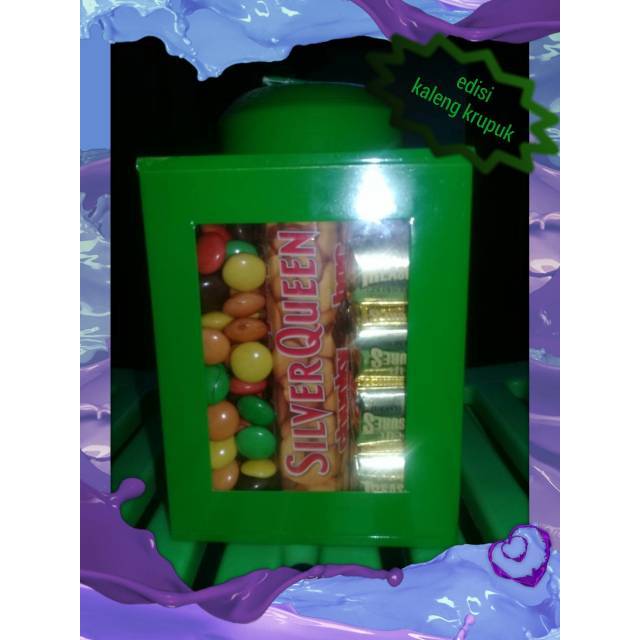 

Coklat Toples Kaleng krupuk,coklat mix,coklat Delfi Cha cha,SilverQueen Chunky Bar