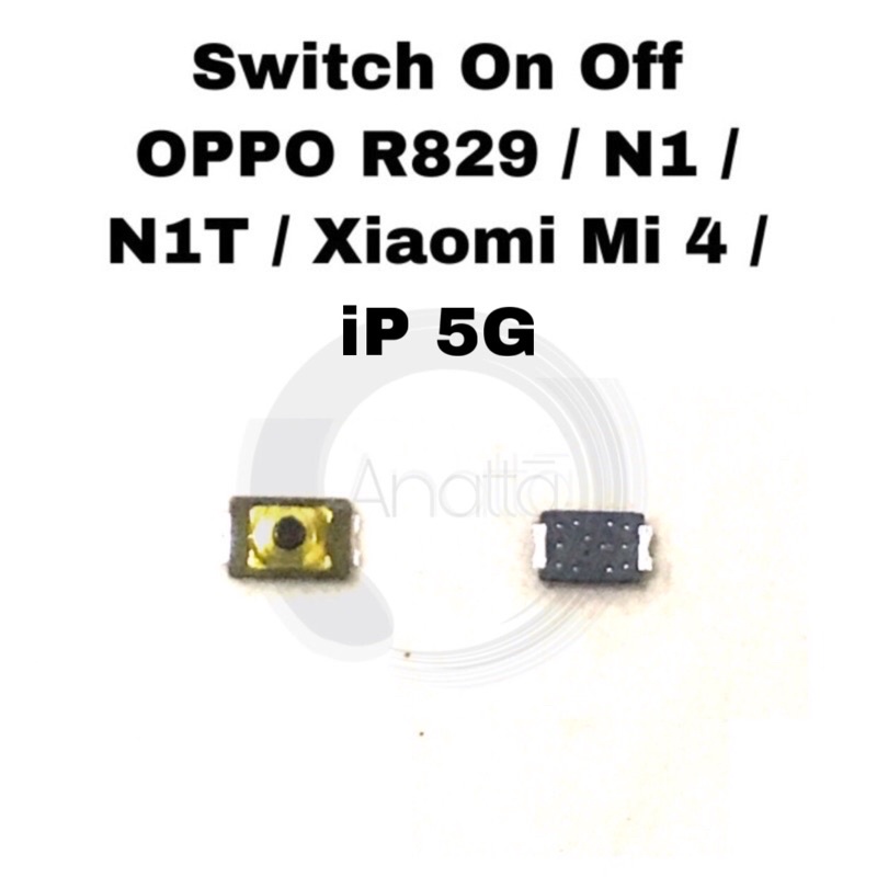 Switch On Off 2 Kaki OPPO R829 / N1 / N1T / Xiaomi Mi 4 / iP 5G &amp; Persamaannya