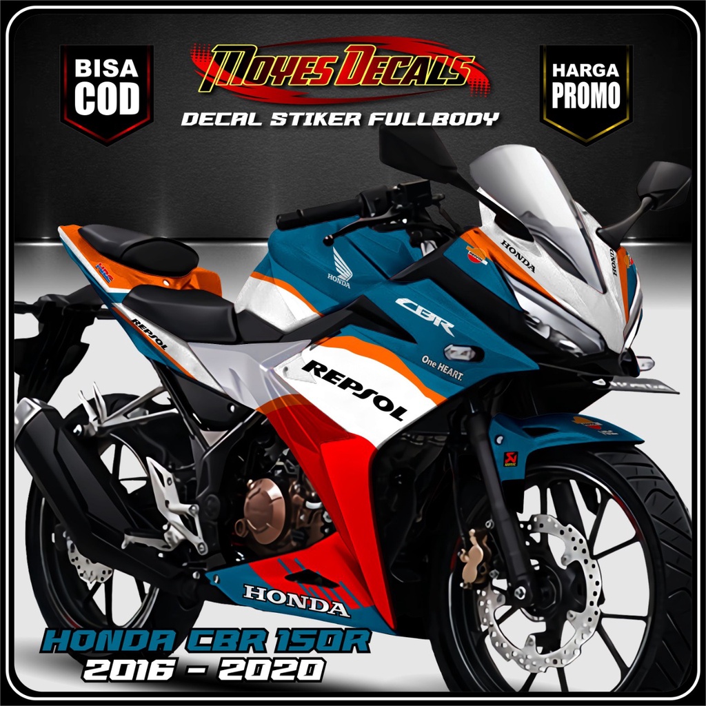 Decal All New Cbr 150r Facelift Full Body Repsol Honda Racing Team Keren