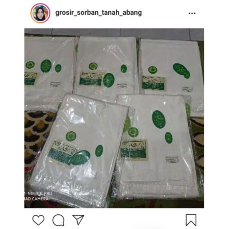 (lohi)sale sale sorban kashmiri lohi polos hijau dan putih impor