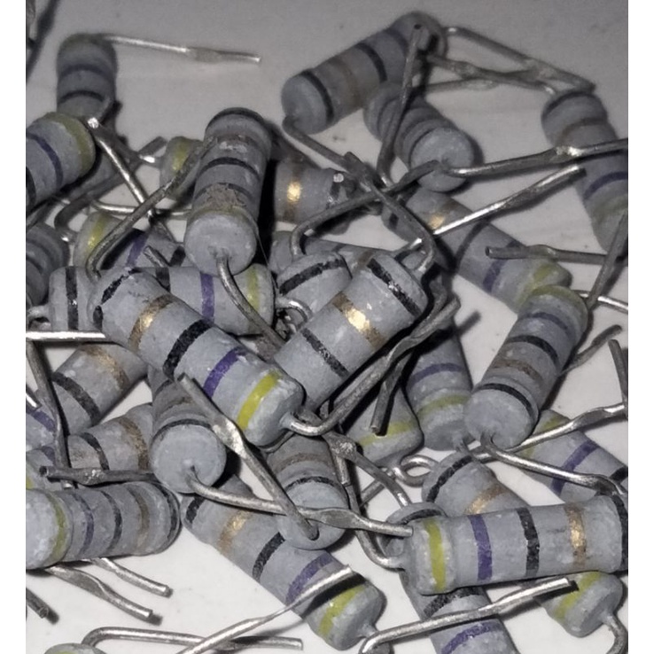 1BIJI RESISTOR 47R, 2 WAT, KAKI BENGKOK