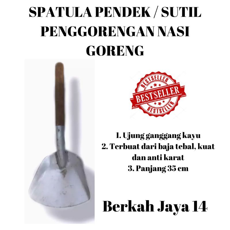 SPATULA NASI GORENG UKURAN PENDEK PANJANG SUTIL SUDIP SODET IRUS ALAT MASAK DAPUR HARGA MURAH PROMO DISKON TERLARIS BARANG BERKUALITAS