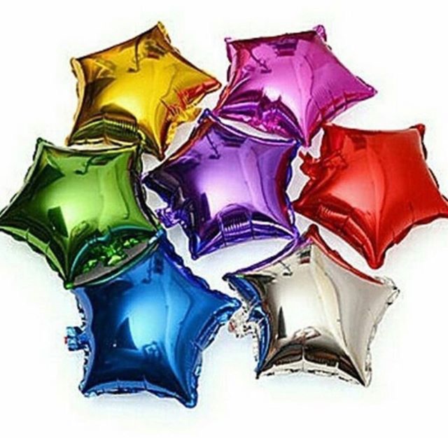 Balon foil bintang 45cm - balon foil bintang - foil bintang - balon foil star - foil star - star