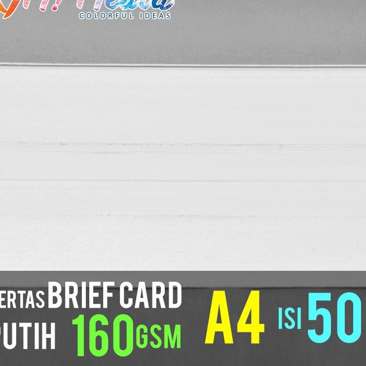 

Model Baru WHL Brief Card (BC) 160 gram A4 isi 50 lembar / Kertas Manila Buku Gambar 160 gsm U7 YC9