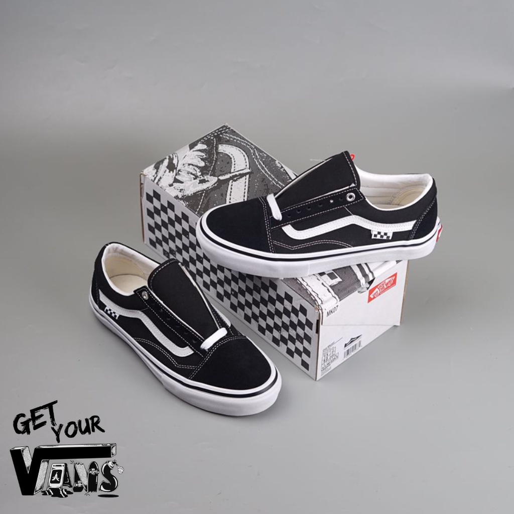 Vans Old Skool Pro Skate Black White Original 100% Bnib