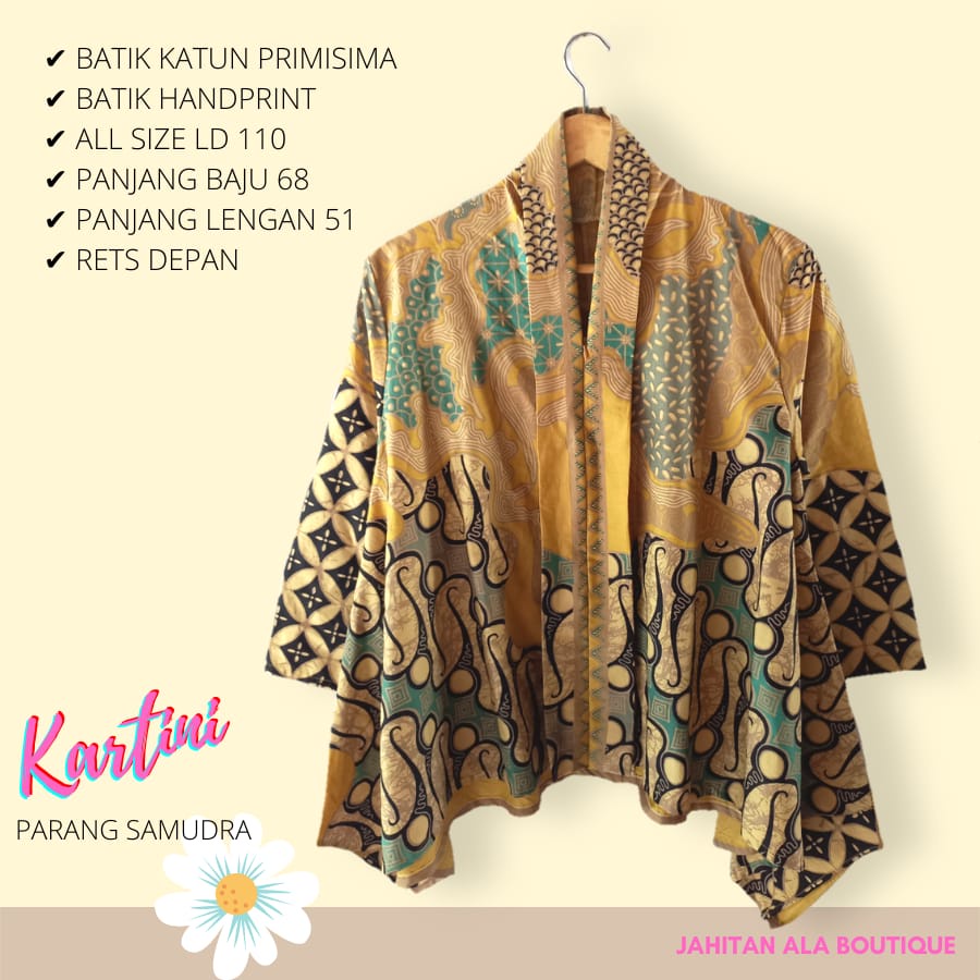 Blus kartini parang samudra ori batik solo