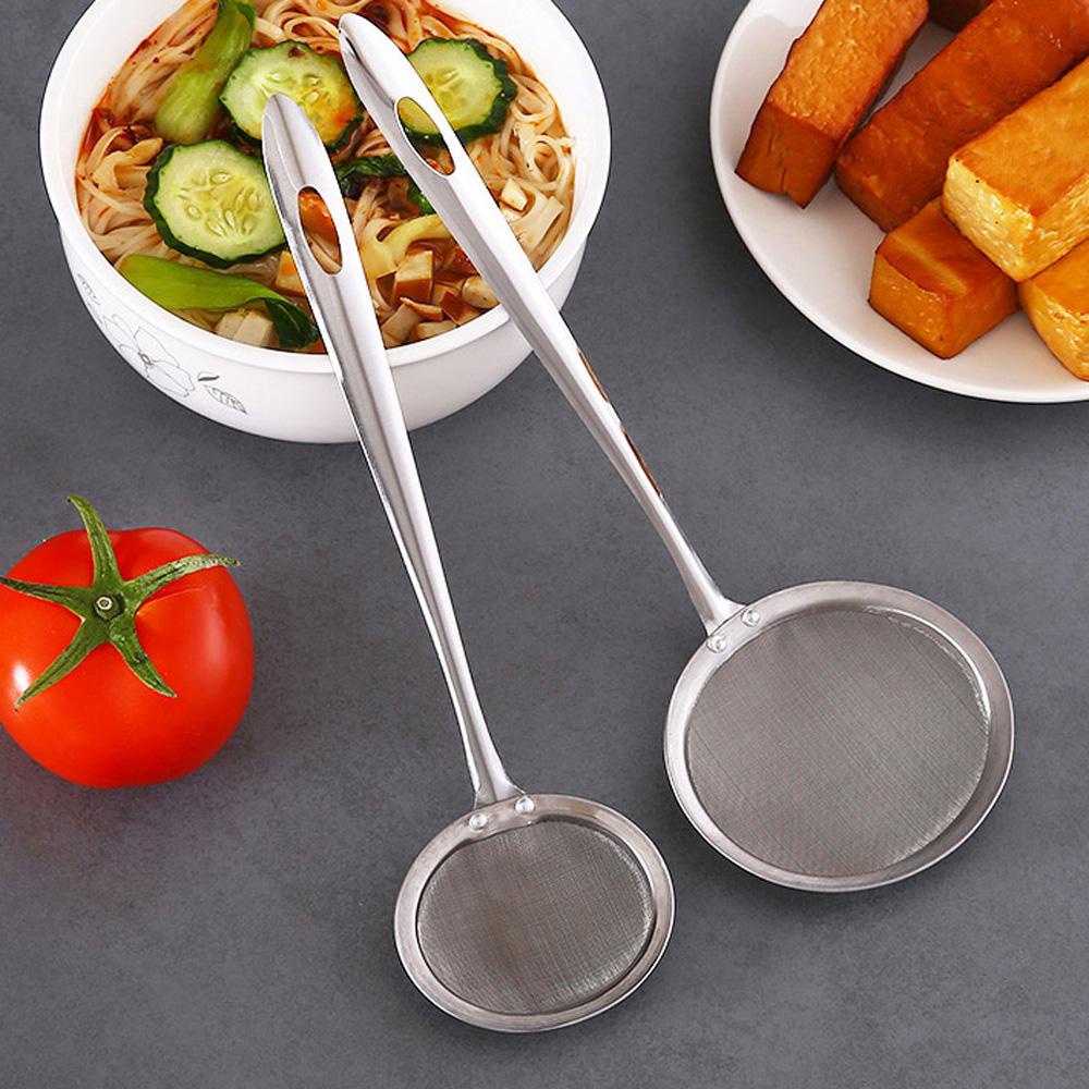 NICKOLAS1 Sendok Saringan Stainless Steel Multifungsi Alat Penyaringan Dapur Baking Masak Colander