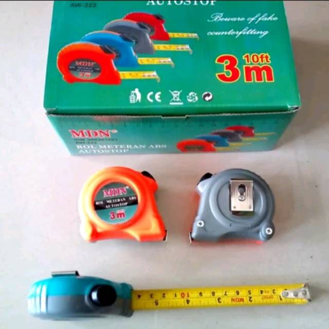 METERAN OTOMATIS STOP 3M / METERAN TARIK UKUR BULAT Mdn/MEASURING TAPE/METERAN TUKANG BANGUNA/PENGGARIS AUTO STOP TERMURAH BERKUALITAS