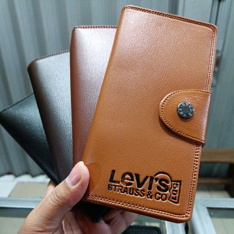 Dompet Lipat Pria Kulit Cilly L-0132 Kancing || Dompet Pria Kancing Pendek di Grosir PadaJaya