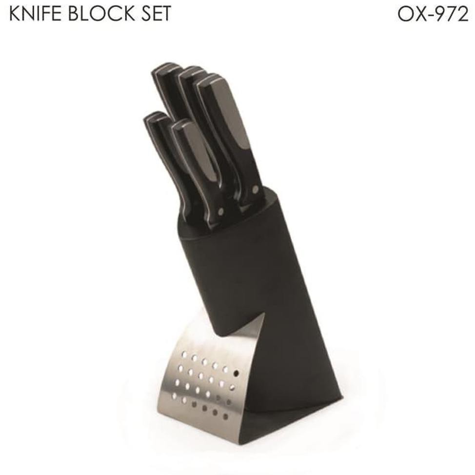 Big Promo Oxone Knife Block Set Ox-972 - Pisau Dapur - Set Pisau - Perlengkapan Dapur - Pisau Tajam