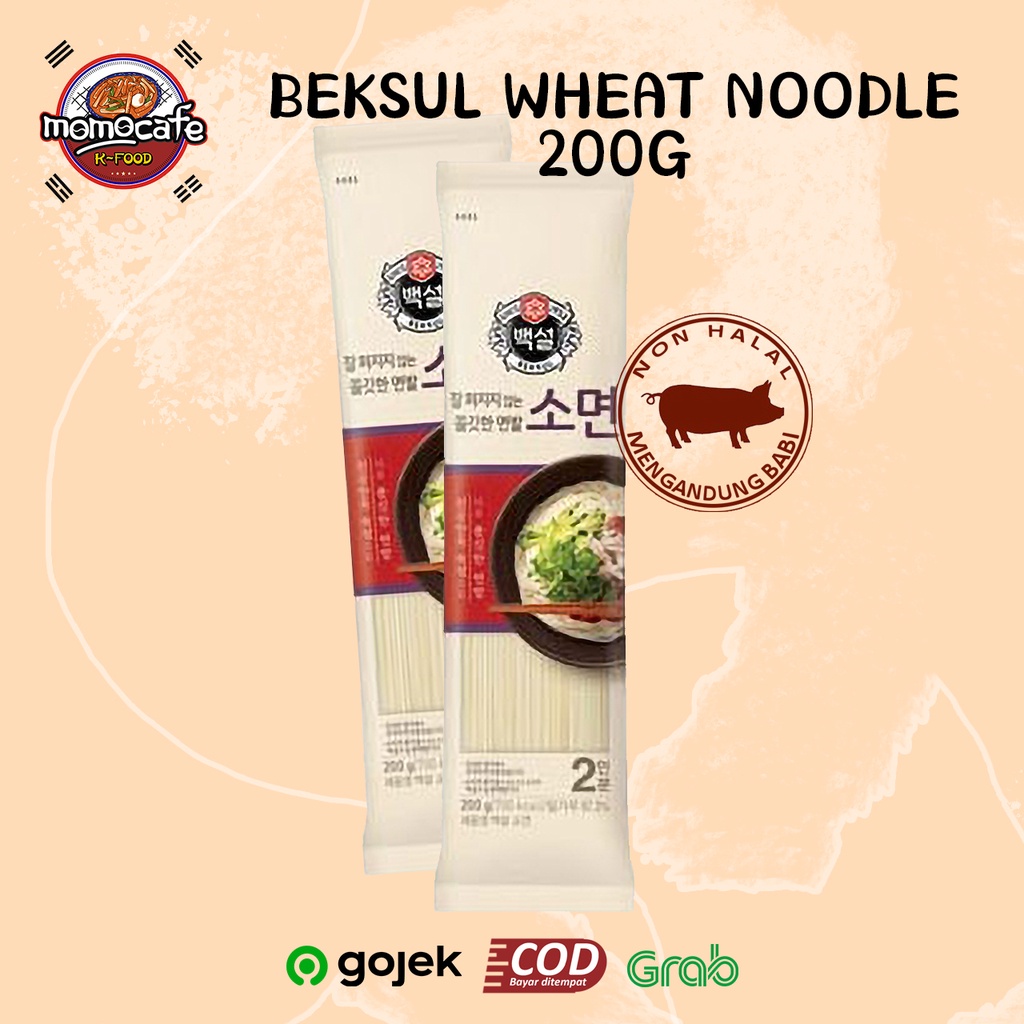 Beksul Wheat Noodle 200g - Mie Kering Gandum Korea