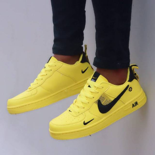 Nike Airforce 1 Utility Yellow | Shopee 