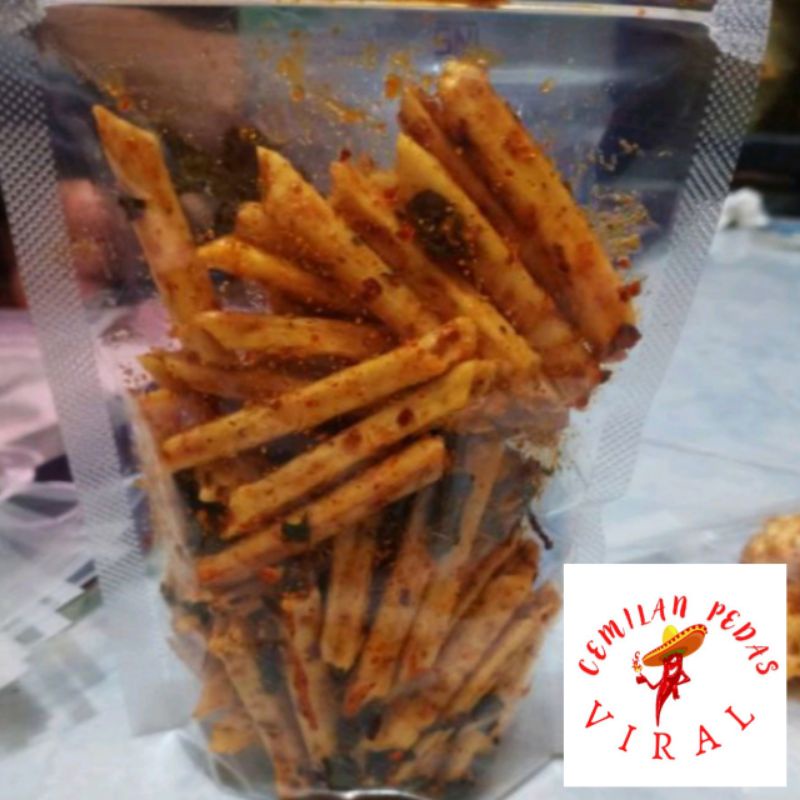 

seblak potato renyah banget aroma daun jeruk isi 100gr