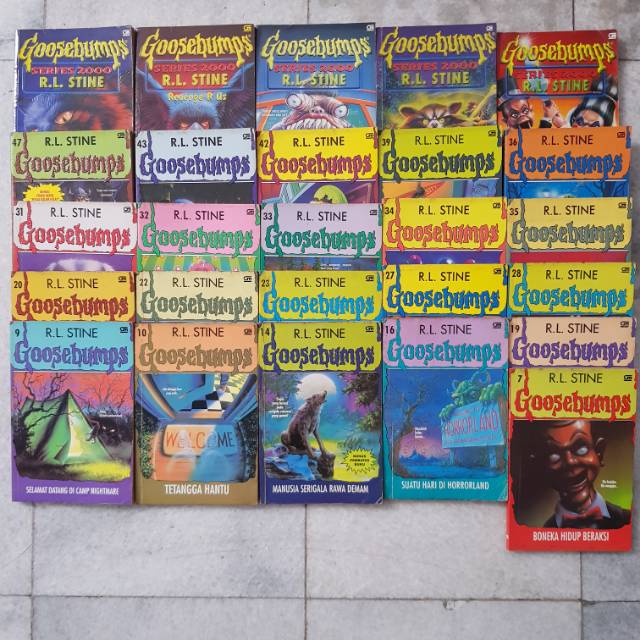 Jual Novel Goosebumps karya R.L.Stine satuan Indonesia|Shopee Indonesia