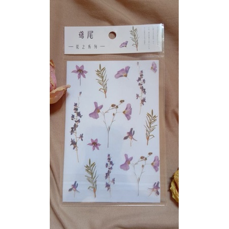 

VINTAGE TRANSPARANT STIKER | STIKER BUNGA TRANSPARANT