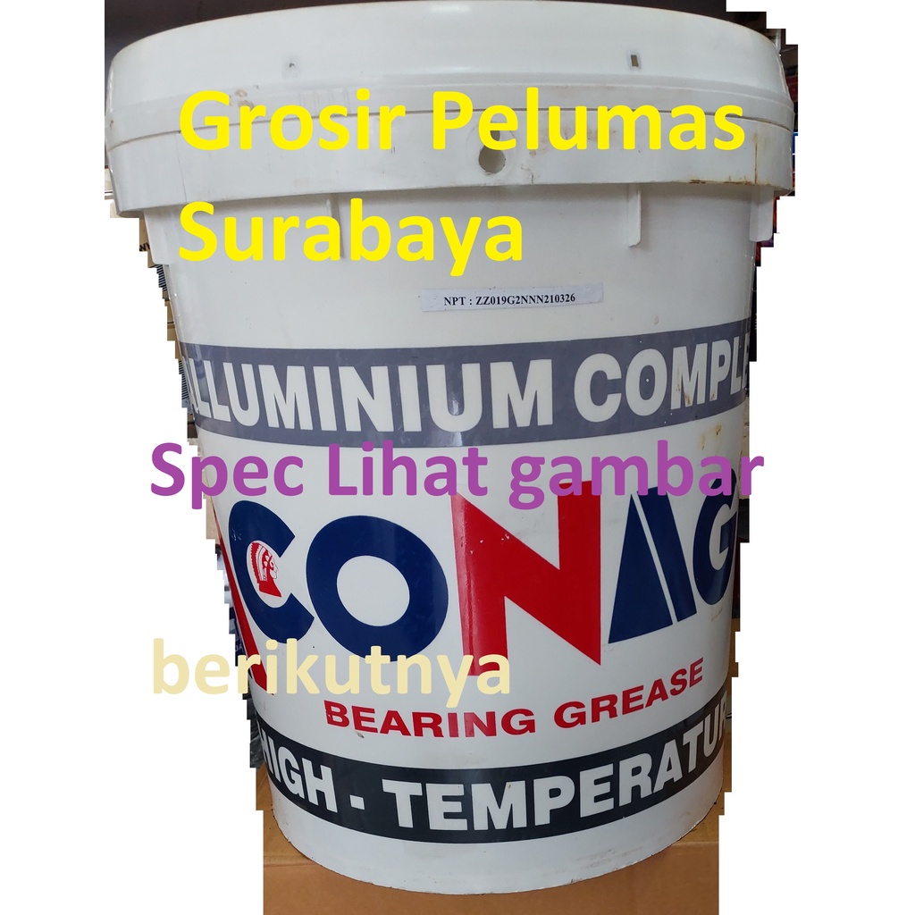 Grease Gemuk Aluminium Complex Conag ALPEX High Temperature High RPM hi Speed HiTemp Stempet tahan p