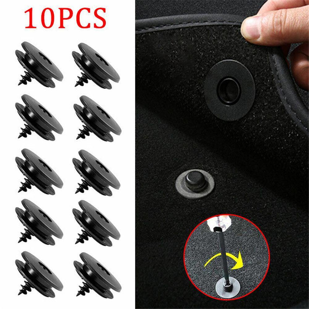 Preva 10pcs Gesper Alas Lantai Mobil Penjepit Tetap Praktis Floor Mats Fastener Clips