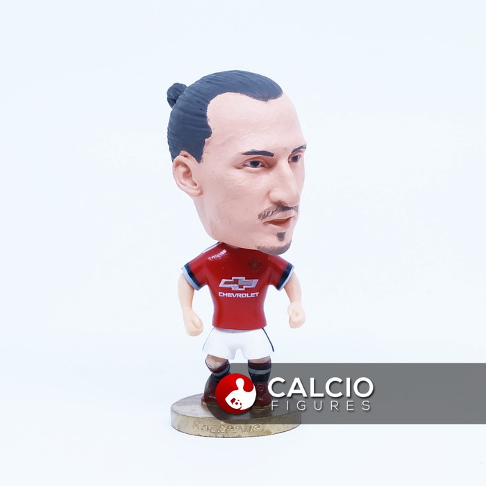 MU - Zlatan Ibrahimovic | Soccerwe Action Figure Miniatur Pemain Bola