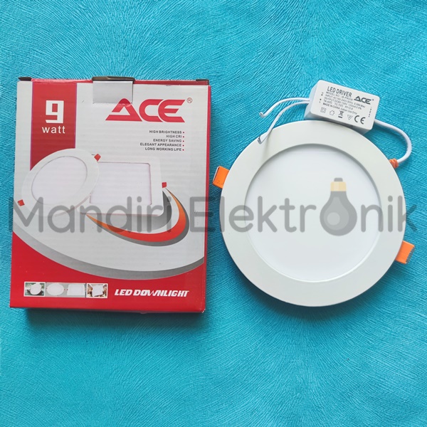 Lampu LED Downlight ACE 9 Watt 5 Inch - Lampu Downlight LED IB Inbow 5&quot; 9W Lampu Plafon Tanam