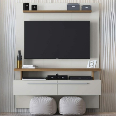 PROMO Backdrop TV Mewah Minimalis | Rak TV Gantung Untuk TV 42"