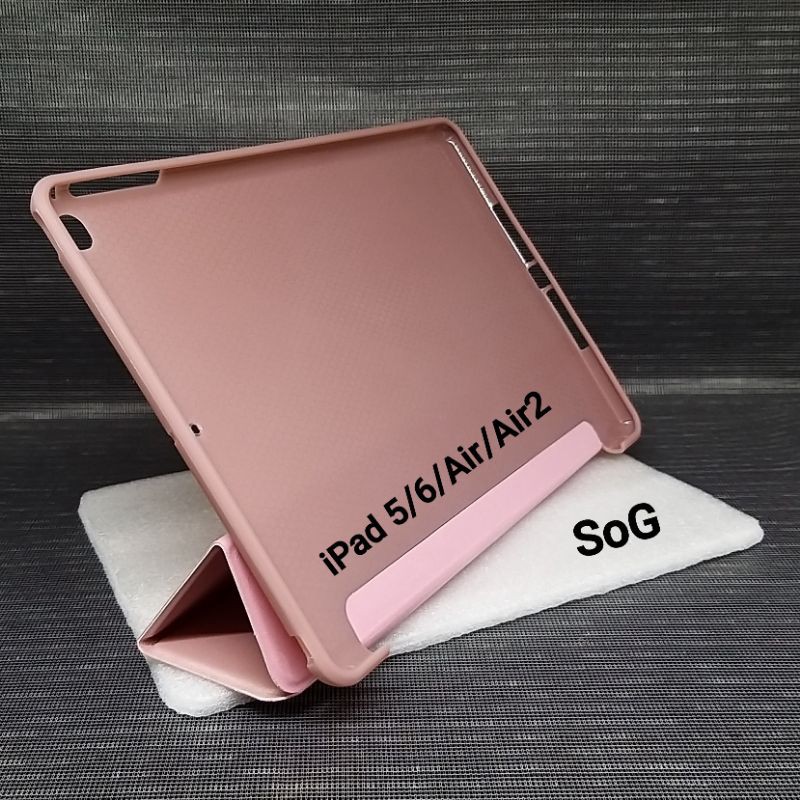 CASE IPAD 5 6 Air Air2 Auto Lock dan Tempered Glass IPAD