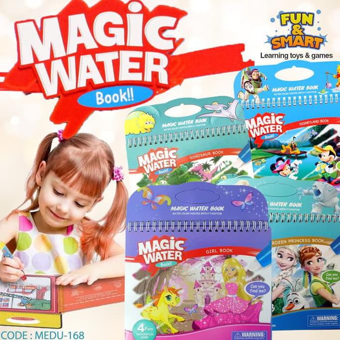 

PAINTING MAGIC PICTURE BOOK - BUKU MENGGAMBAR AJAIB - BISA DIHAPUD & DIGUNAKAN BERULANG-ULANG