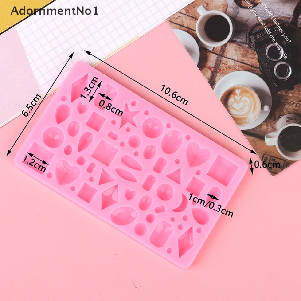 (AdornmentNo1) 1pc Cetakan Resin Cabochon Bahan Silikon Untuk Membuat Perhiasan