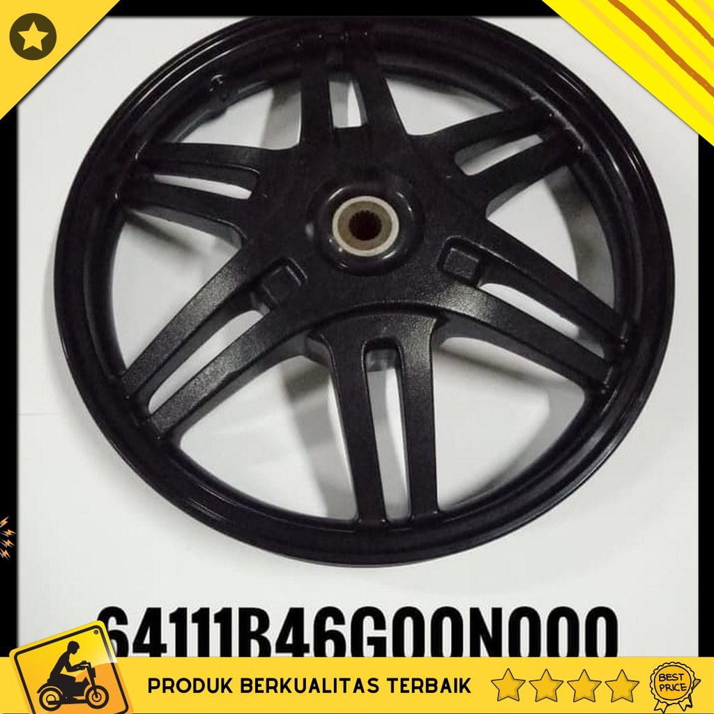 Velg Belakang Cast Black Hitam 18T Original Ori SGP 64111B46G00N000 Suzuki Spin 125
