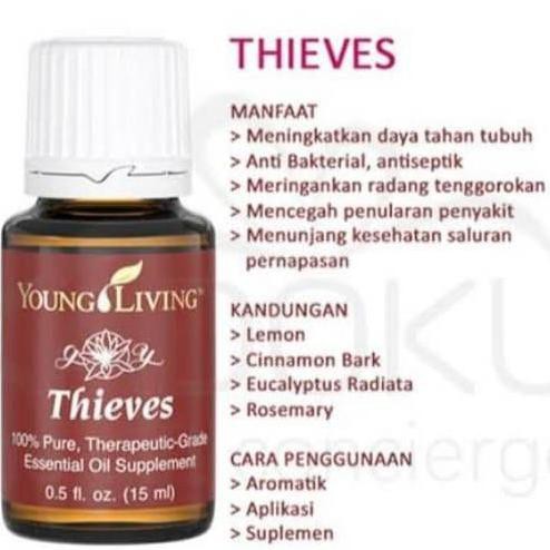 Thieves Essential Oil Young Living 15Ml Original Segel Yl Nandaputriah