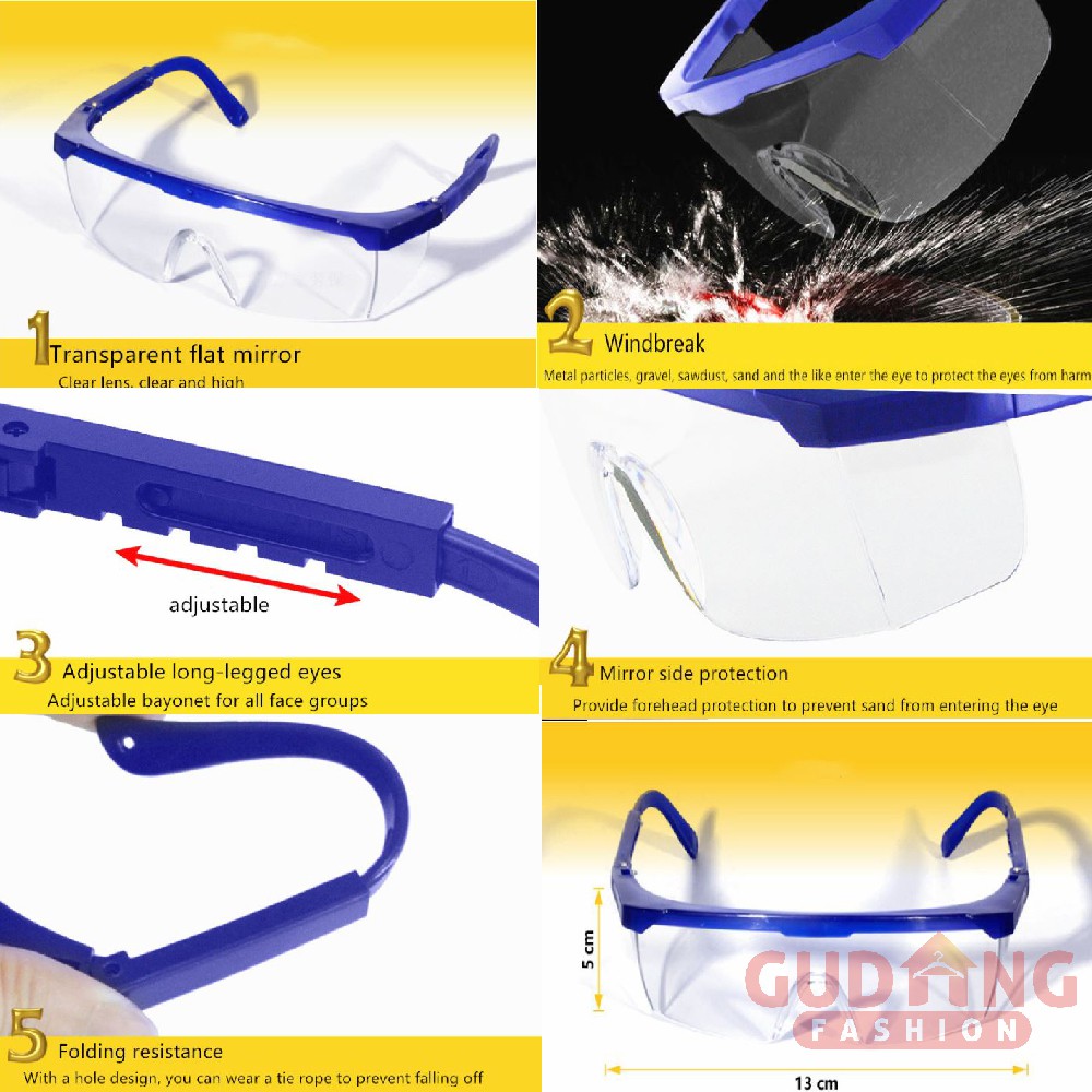 Kacamata Pelindung Protector Safety Glasses Anti Droplet