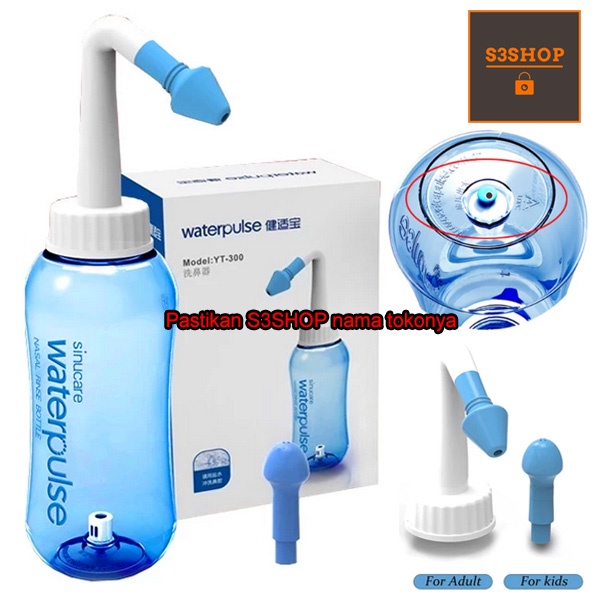 Botol Nasal Cuci Hidung Sinus Wash Rinse Bottle Nasal Waterpulse 300ml