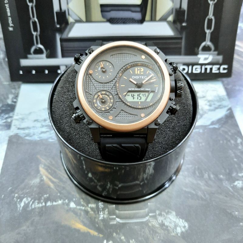 Digitec DG-3064T - Jam tangan pria 4 waktu