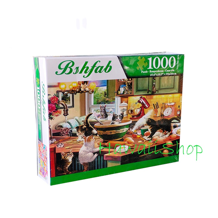 Puzzle Jigsaw 1000 pcs Uk.70 x 50cm - Cat Kitchen