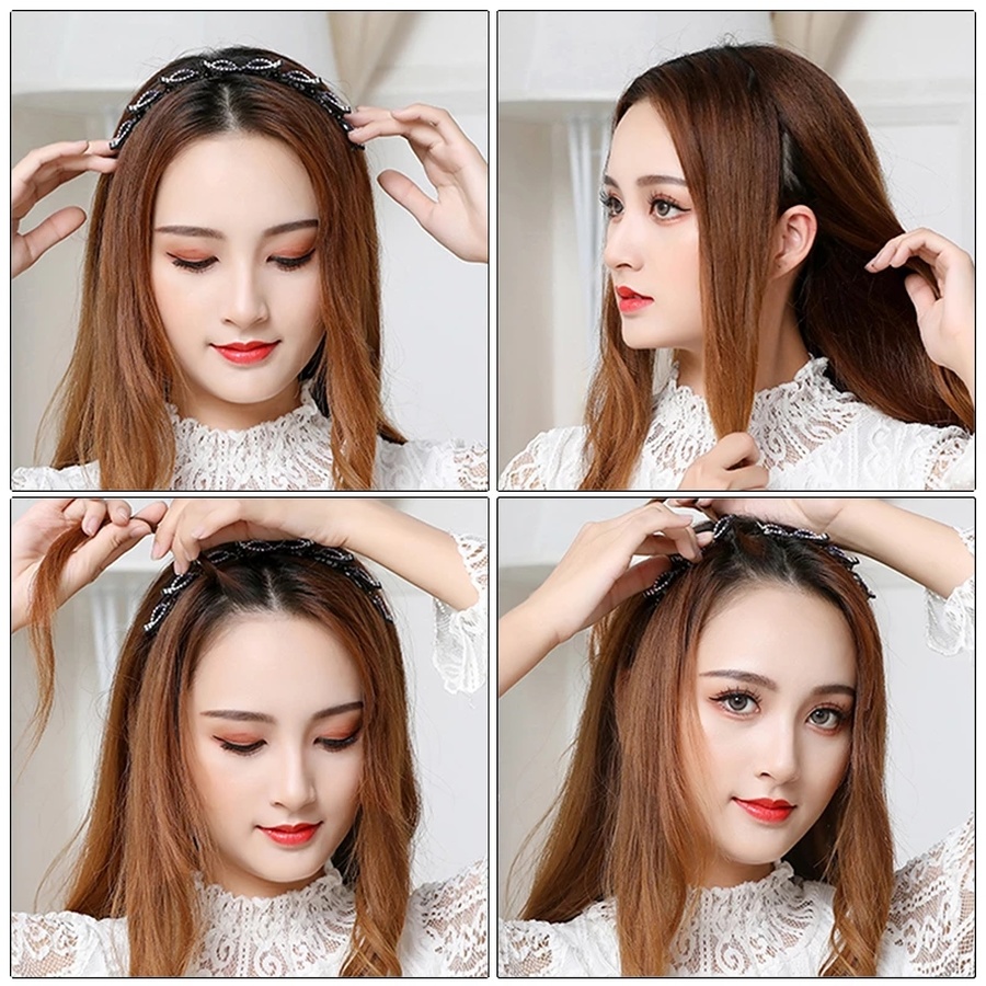 Klip Rambut Bahan Plastik Warna Hitam Untuk Wanita