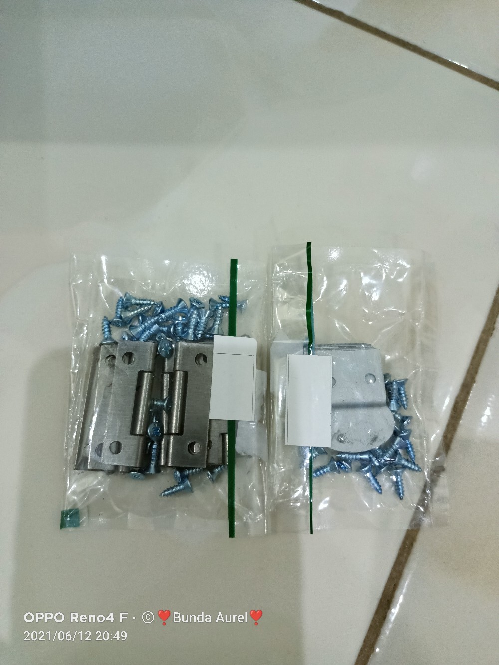 Engsel Kupu Mini Kecil 1,5 Inch Set Skrup Engsel Pintu Plat Besi Gerobak Kandang Murah Per Pasang