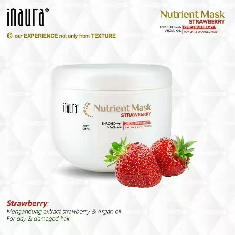 INAURA Nutrient Mask STRAWBERRY / Masker Rambut 500gr