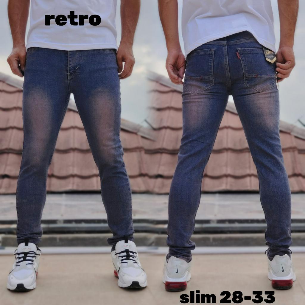 GEVAR Celana Jeans Slimfit Pria Jeans Panjang Pria