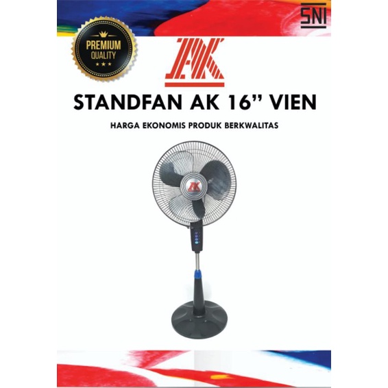 BARU AK STANDFAN / KIPAS ANGIN BERDIRI/ KIPAS ANGIN MURAH BERKUALITAS 16"