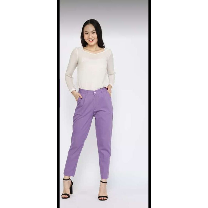 CELANA BAGYY PANTS LILAC TERBARU