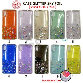 Case Import Vivo Y11 Y12 Y15 Y17 Y30 Y30i    Y50 Y91C Sparkly