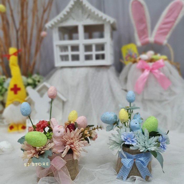 

Easter bunny hampers 2021 kelinci paskah unik hiasan keranjang anak