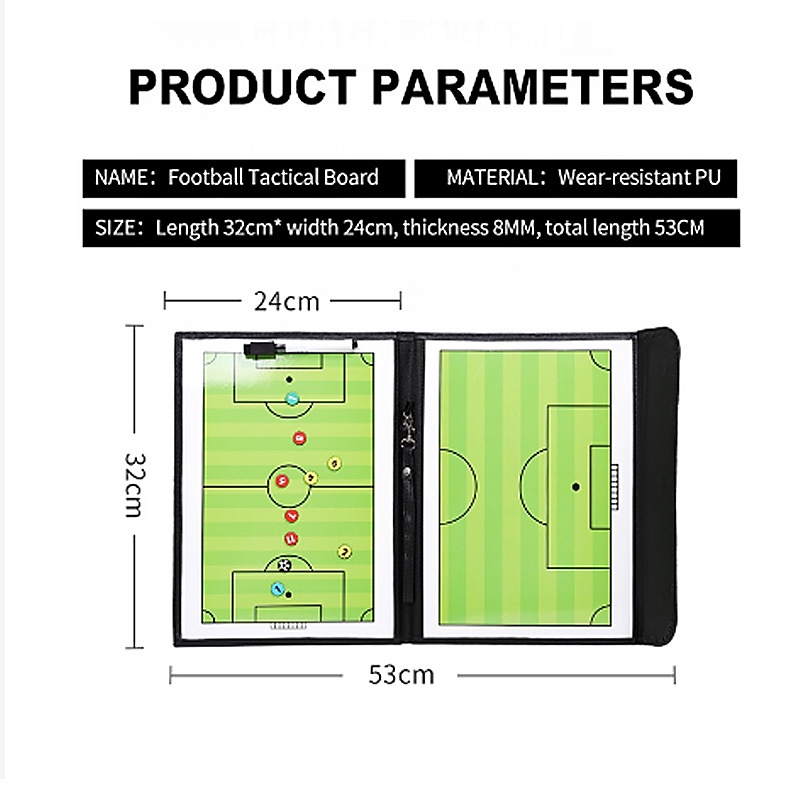 32*53CM Papan Strategi Pelatih Tactic Board Magnet Sepakbola Coach Board