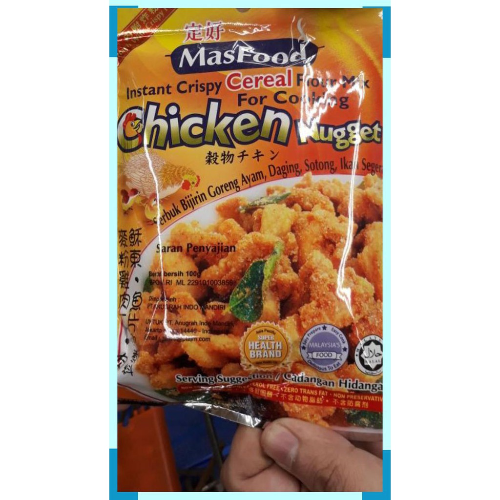 

Masfood instant crispy cereal flour for cooking chicken nugget 100gr