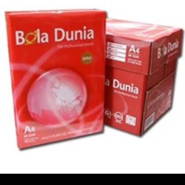 

Kertas hvs A4 80 bola dunia 1 dus