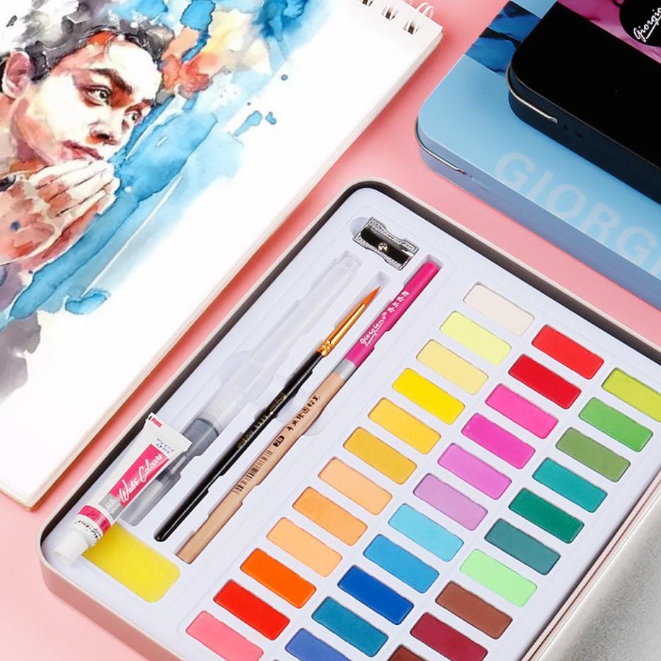 

Produk Keren ▼ TOPER Giorgione Watercolor Set 36 Warna - Free Kuas dan Kertas Gambar - Cat Air Padat
